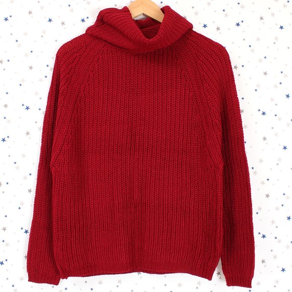 Raglan Long Sleeve Turtle Neck Knit Sweater - Picture 5 of 7